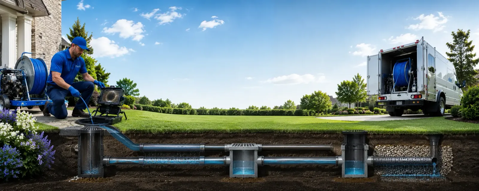 Outdoor drain cleaning information for Oral, SD